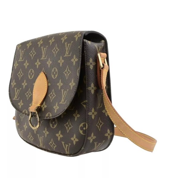 LOUIS VUITTON Saint Cloud GM Shoulder Bag Monogram Leather Brown - Picture 16 of 16
